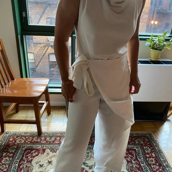 White Zara Jumpsuit - Picture 4 of 9